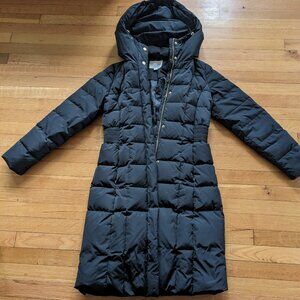 Cole Haan Signature Long Puffy Coat, Black, Medium